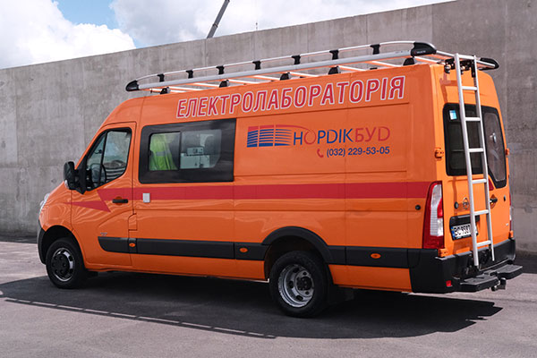 електролабораторія ЕТЛ-35 на базі повнопривідного автомобіля Opel Movano